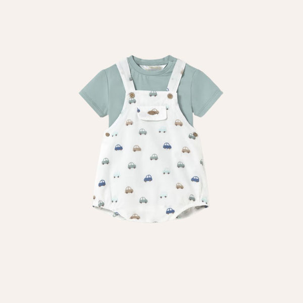 Conjunto camiseta y ranita coches