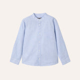 Camisa m/l cuello mao rayas