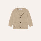Chaqueta punto beige