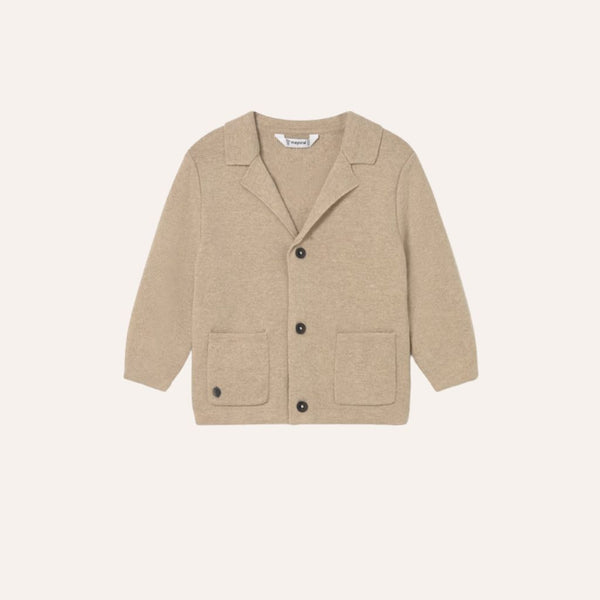 Chaqueta punto beige