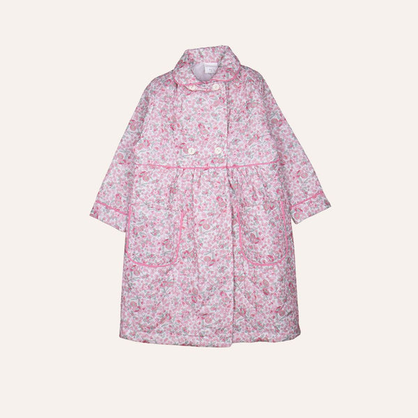 Bata niña flores rosas