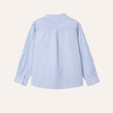 Camisa m/l cuello mao rayas