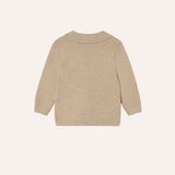 Chaqueta punto beige