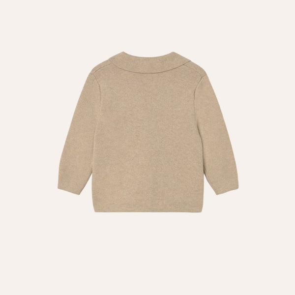 Chaqueta punto beige