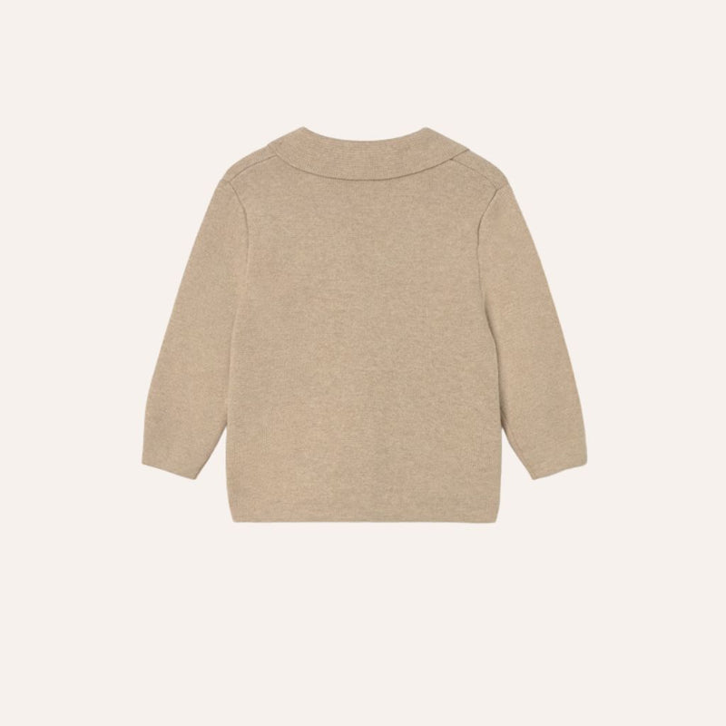 Chaqueta punto beige