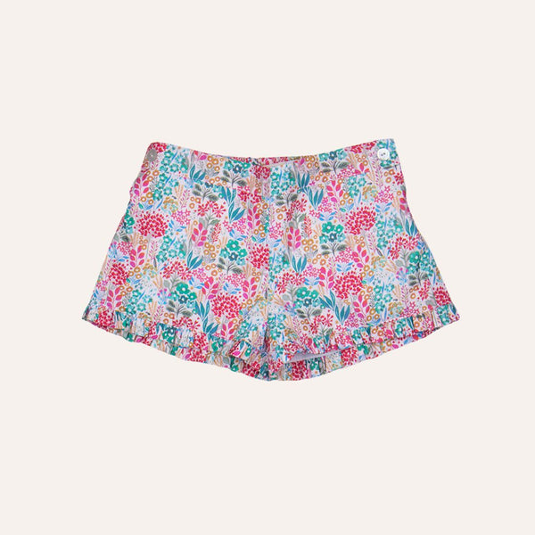 Pantalón corto volante niña