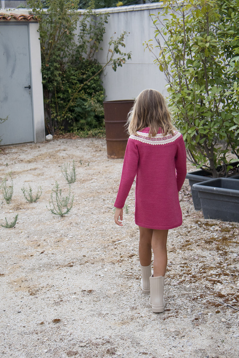 Vestido cenefa punto