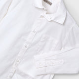 Camisa bolsillo manga larga básica