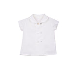 Camisa Oxford cruzada cuello bebé