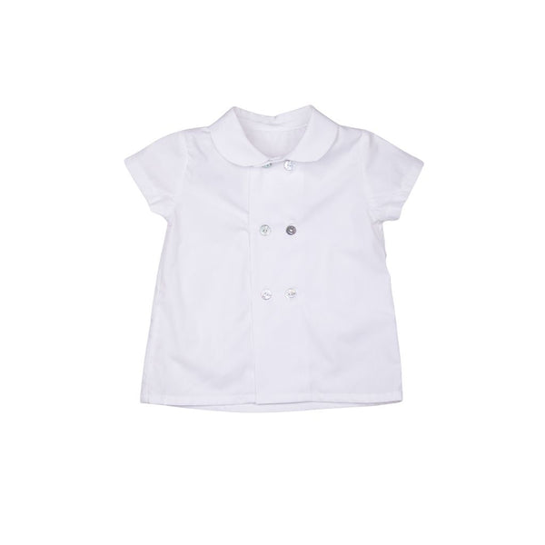 Camisa Oxford cruzada cuello bebé