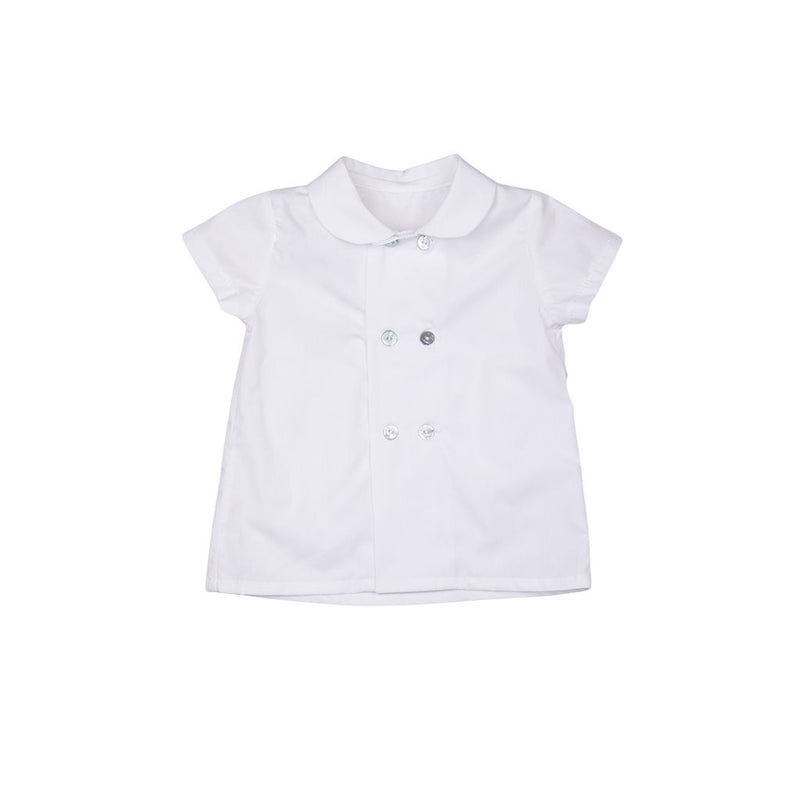 Camisa Oxford cruzada cuello bebé