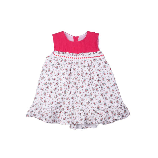 Vestido florecitas coral