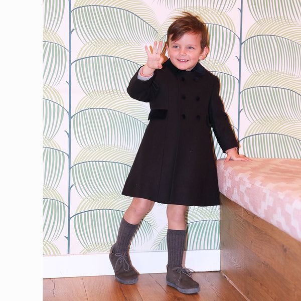 Abrigo ingles doble botonadura