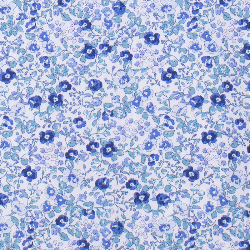 Blusa sin mangas cuello volante estampado flor