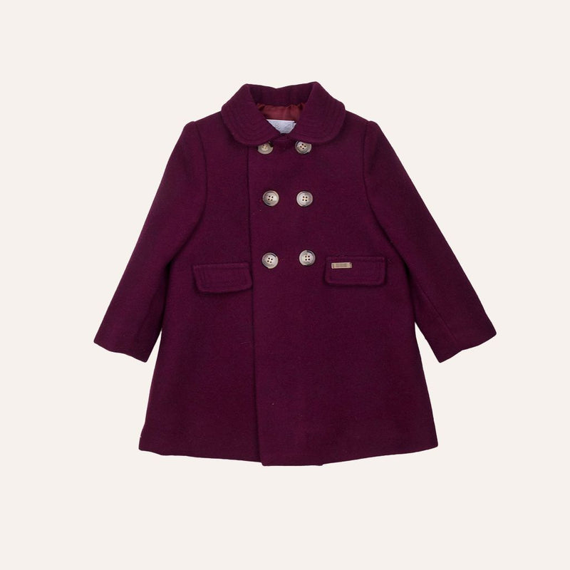 Abrigo de paño cruzado