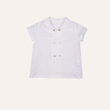 Camisa cruzada hilo cuello bebé