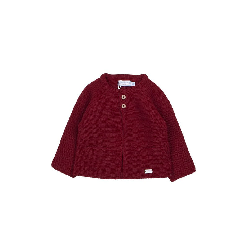 Chaqueta punto bobo con dos botones