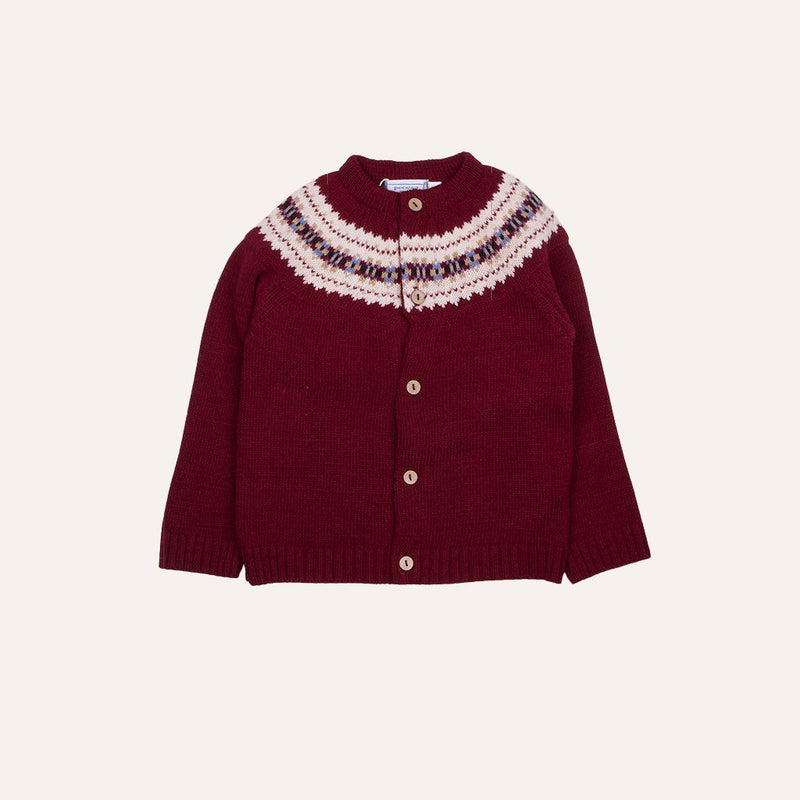 Chaqueta punto cenefa