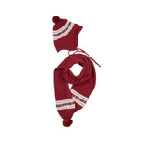 Conjunto gorro y bufanda cenefa
