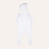 Conjunto bebe punto bobo cuello volante