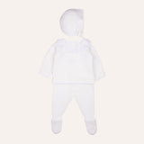 Conjunto bebe punto bobo cuello volante