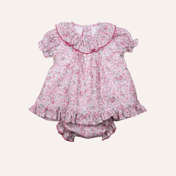 Jesusito volantón flor rosa