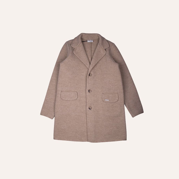 Abrigo solapas lana