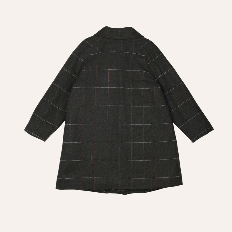 Abrigo cuadros verdes