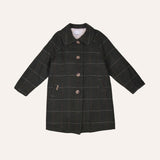 Abrigo cuadros verdes