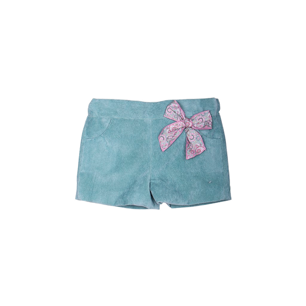 Bermuda pana lisa con lazo cashemir