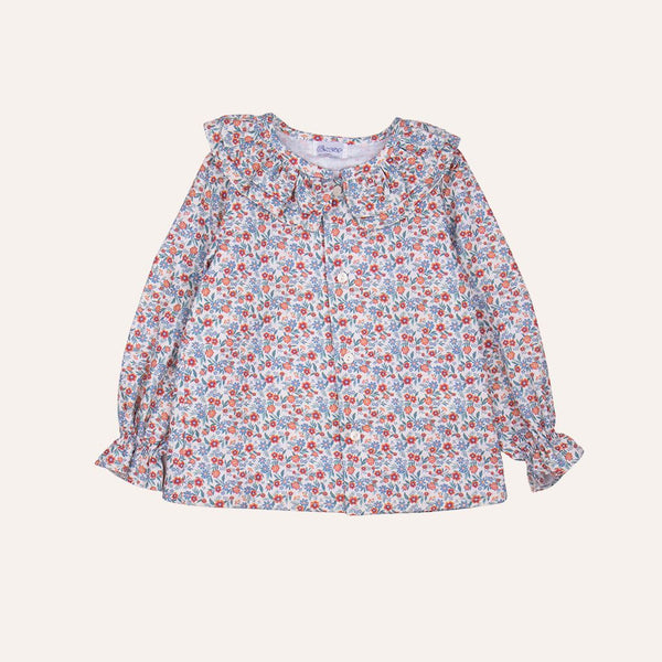 Blusa flores naranjas