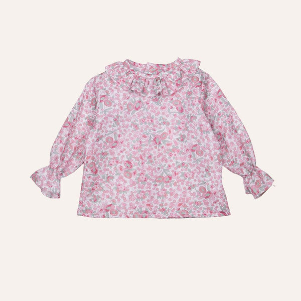 Blusa villela flores rosa