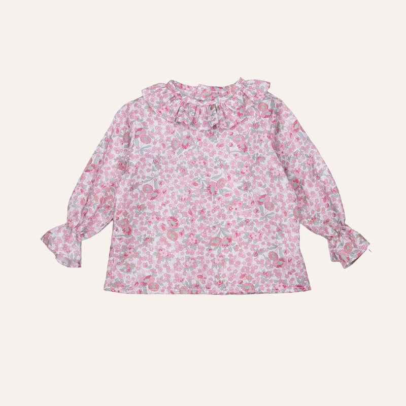 Blusa villela flores rosa