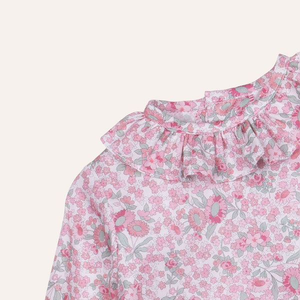 Blusa villela flores rosa