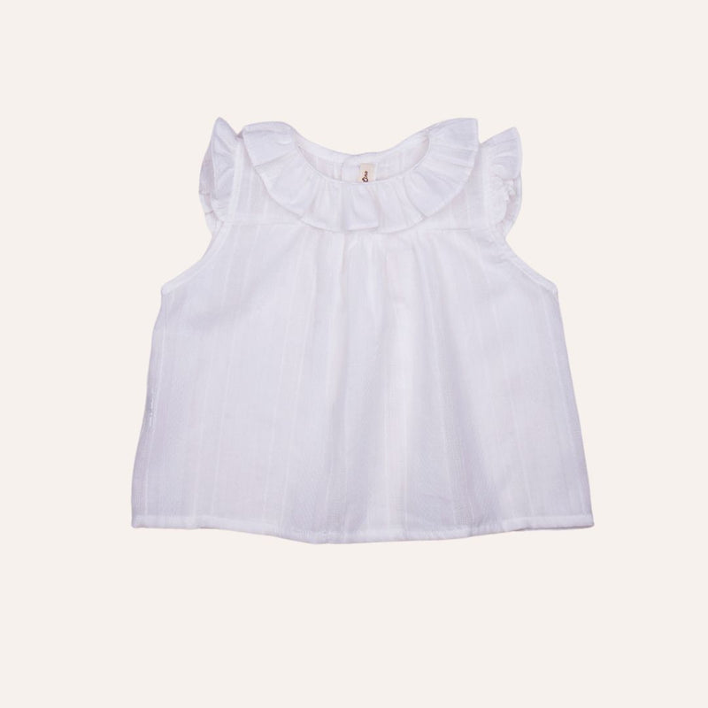 Blusa batista calado crudo