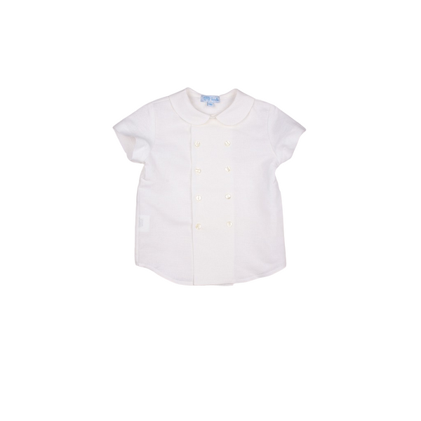 Camisa manga corta hilo cruzada