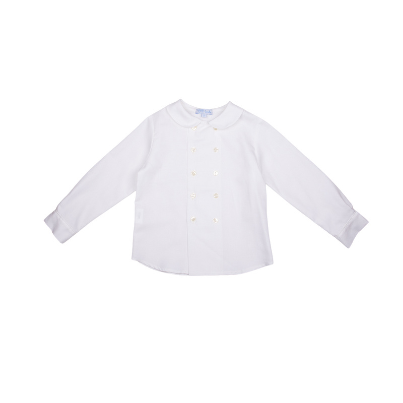 Camisa villela cuello bebé cruzada