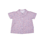 Blusa manga corta flor coral