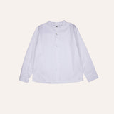 Camisa Oxford cuello mao manga larga