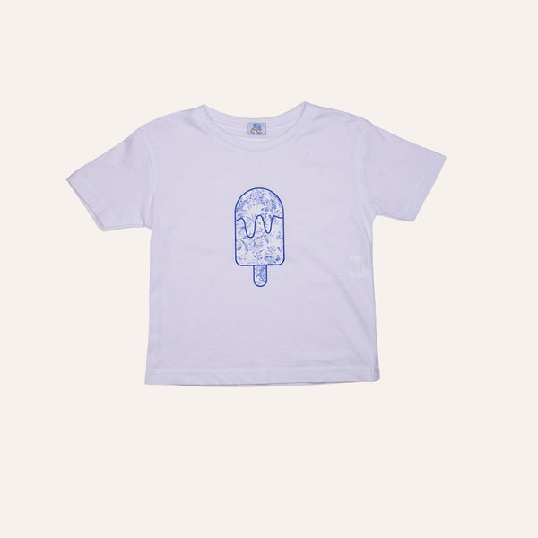 Camiseta helado azul