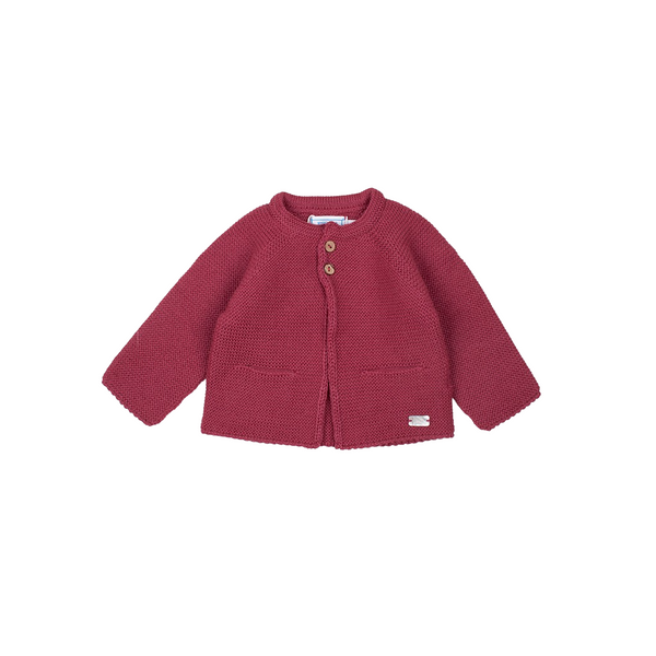 Chaqueta punto bobo con dos botones