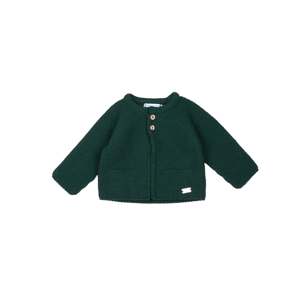 Chaqueta punto bobo con dos botones