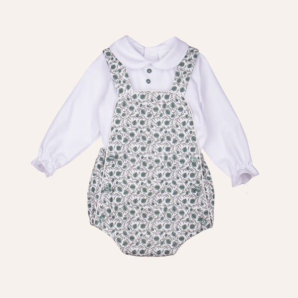 Conjunto bebé granadas verdes