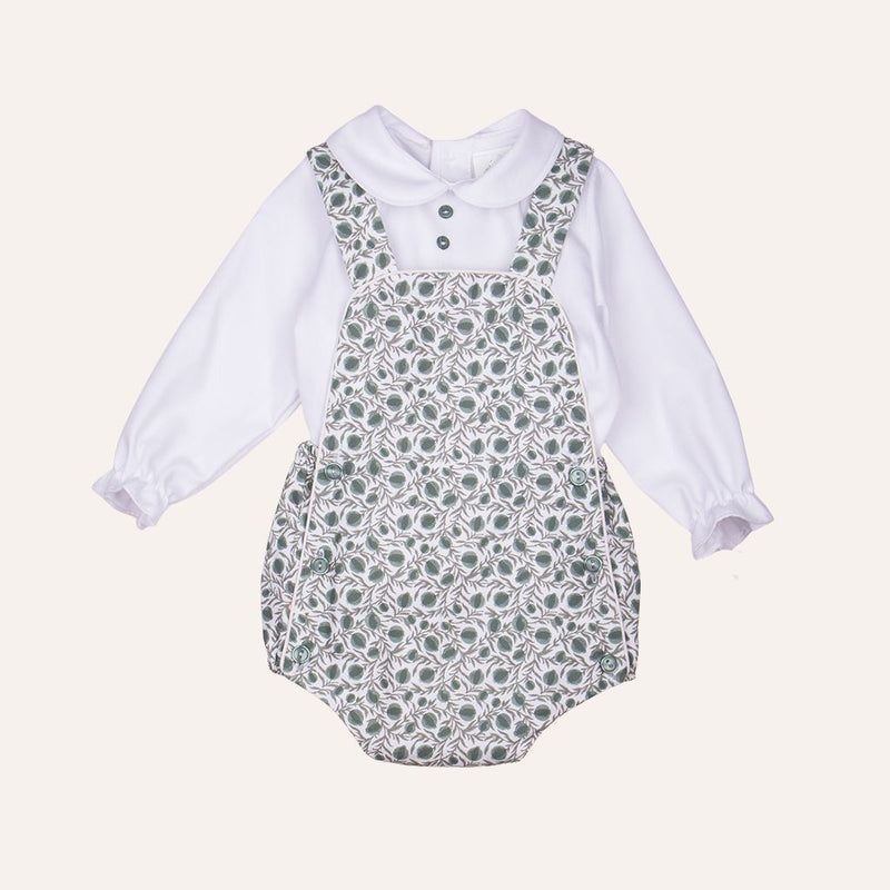 Conjunto bebé granadas verdes