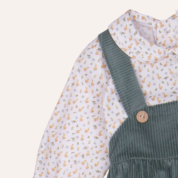 Conjunto verde pollitos