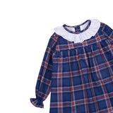 Vestido escocés azul