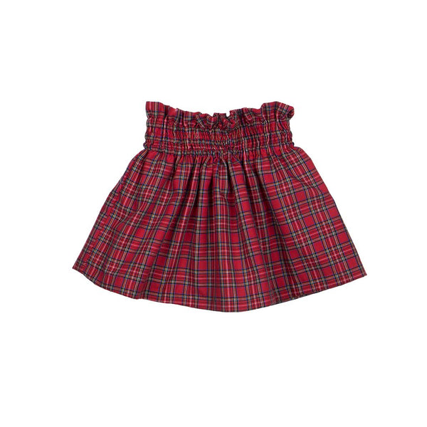 Falda escocesa roja gomas