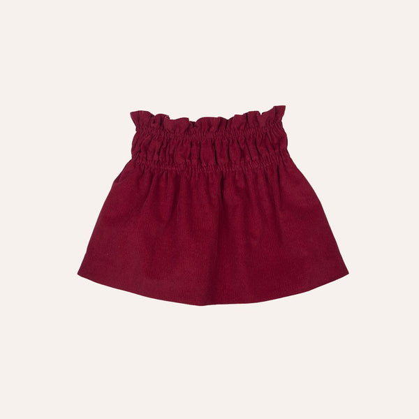 Falda micropana granate