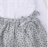 Conjunto falda granadas verdes