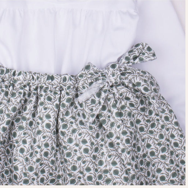 Conjunto falda granadas verdes